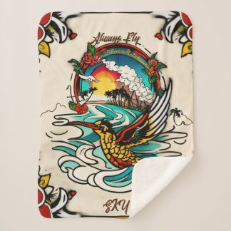 Monterey Tattoo Design: A Symbol-Small Sherpa Blanket