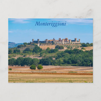 Monteriggioni skyline,Tuscany, Italy Postcard