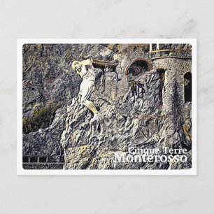 MONTEROSSO Cinqueterre - THE GIANT - Postcard