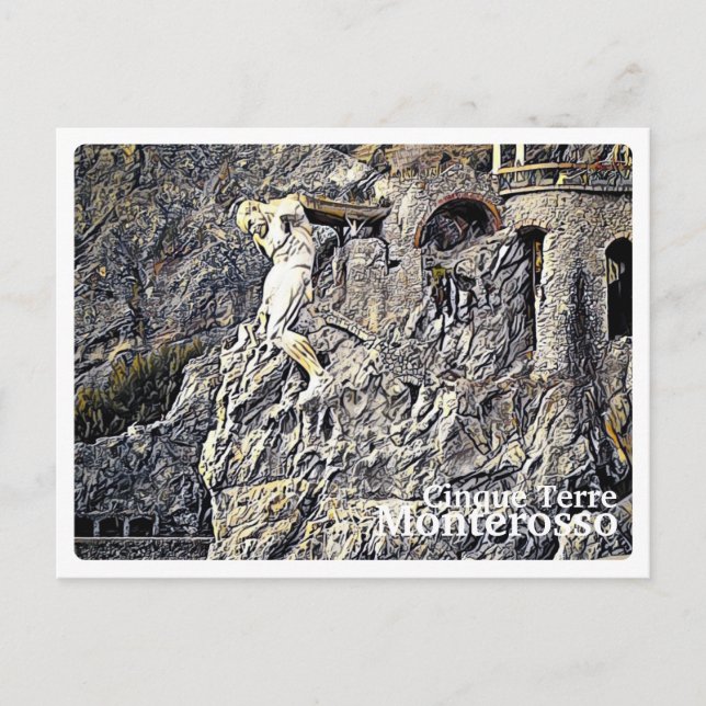 MONTEROSSO Cinqueterre - THE GIANT -  Postcard (Front)
