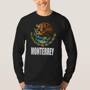 Monterrey Mexico Mexican Flag Eagle Escudo T-Shirt