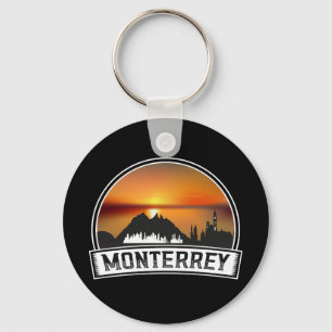 Monterrey Mexico Sunset Cityscape Keychain