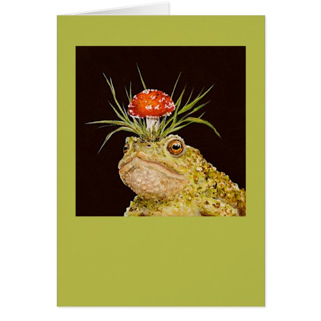 Montesque le crapaud avec la carte de casquette de (Devant)