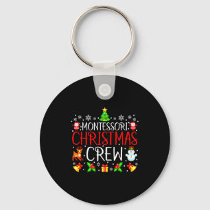 Montessori Christmas Crew Matching Xmas  Keychain