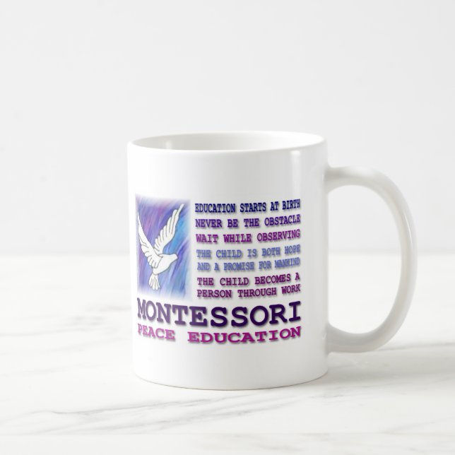 Montessori Dove Coffee Mug (Right)