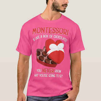 Montessori School Teacher  Valentine s Day Gift Ki T-Shirt