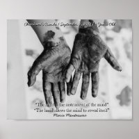 Montessori Sensorial Hands Quote Keepsake