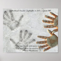 Montessori Sensorial Hands Quote Keepsake