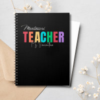 Montessori Teacher Colourful Personalized