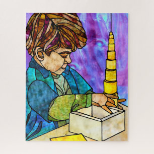 Montessori Yellow Knoess Cylinder Puzzle