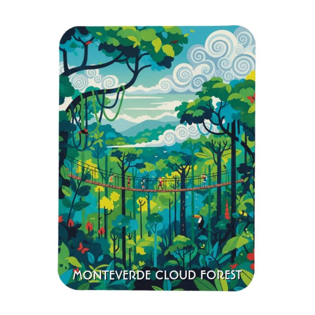 Monteverde Cloud Forest Costa Rica Magnet (Vertical)