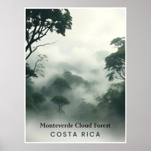 Monteverde Cloud Forest, Costa Rica – Misty Canopy Poster