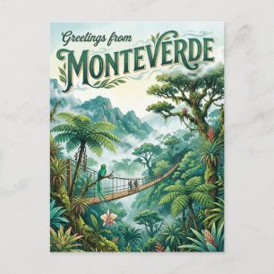 Monteverde Cloud Forest Reserve Costa Rica Postcard