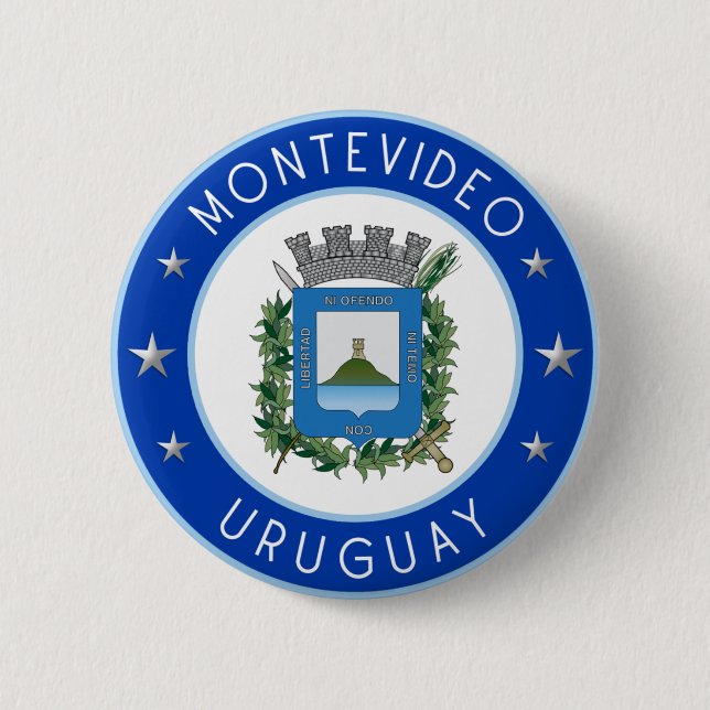 Montevideo Coat Of Arms 2 Inch Round Button (Front)