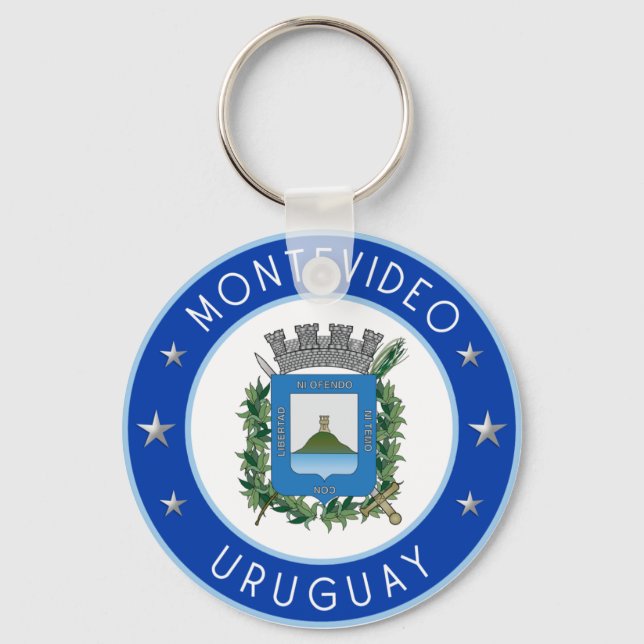 Montevideo Coat Of Arms Keychain (Front)