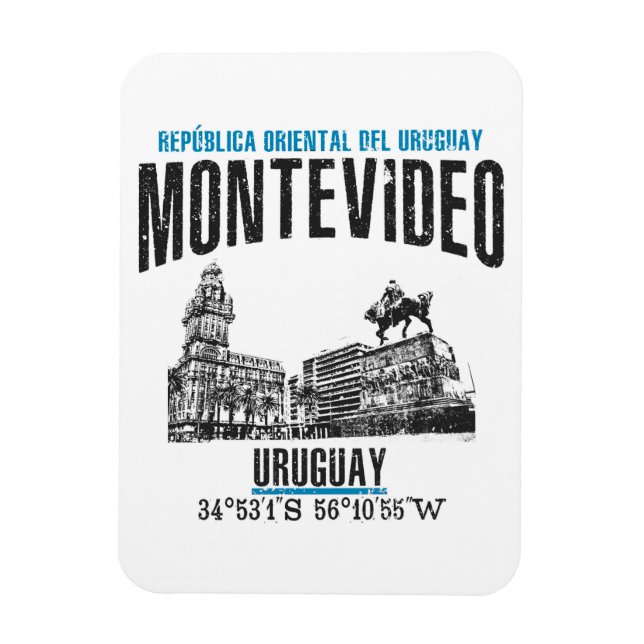 Montevideo Magnet (Vertical)