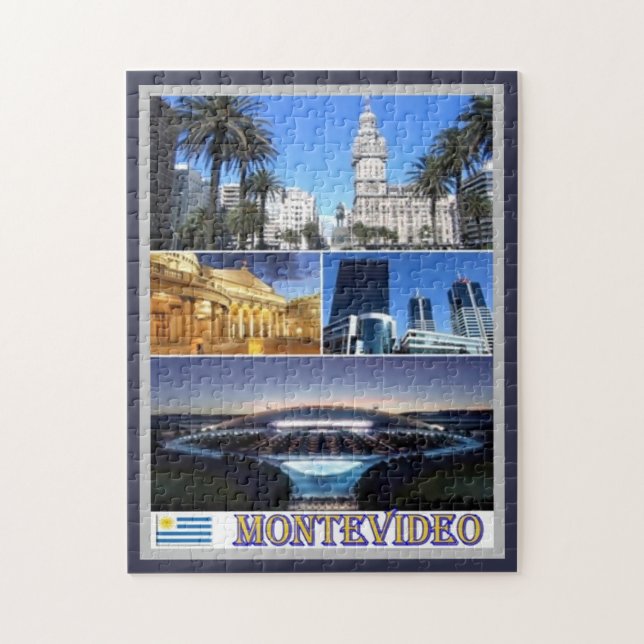 Montevideo Mosaic - Uruguay - Jigsaw Puzzle (Vertical)