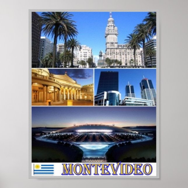 Montevideo Mosaic - Uruguay - Poster (Front)