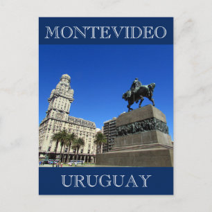 montevideo plaza uruguay postcard