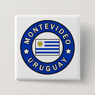 Montevideo Uruguay 2 Inch Square Button