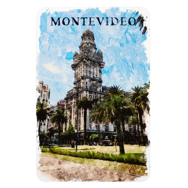 Montevideo Uruguay City View  Magnet (Vertical)