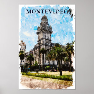 Montevideo Uruguay City View  Poster