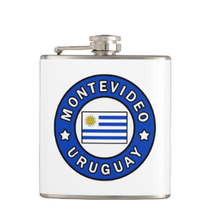 Montevideo Uruguay Hip Flask