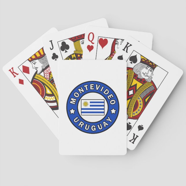 Montevideo Uruguay Playing Cards (Back)