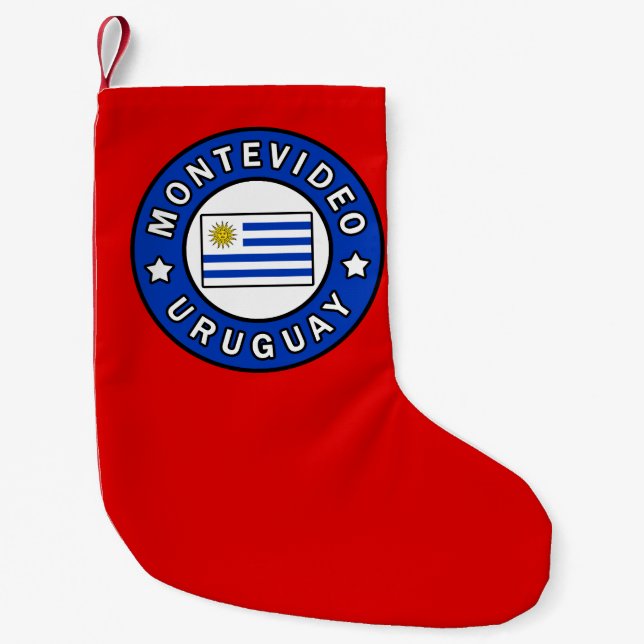 Montevideo Uruguay Small Christmas Stocking (Front)