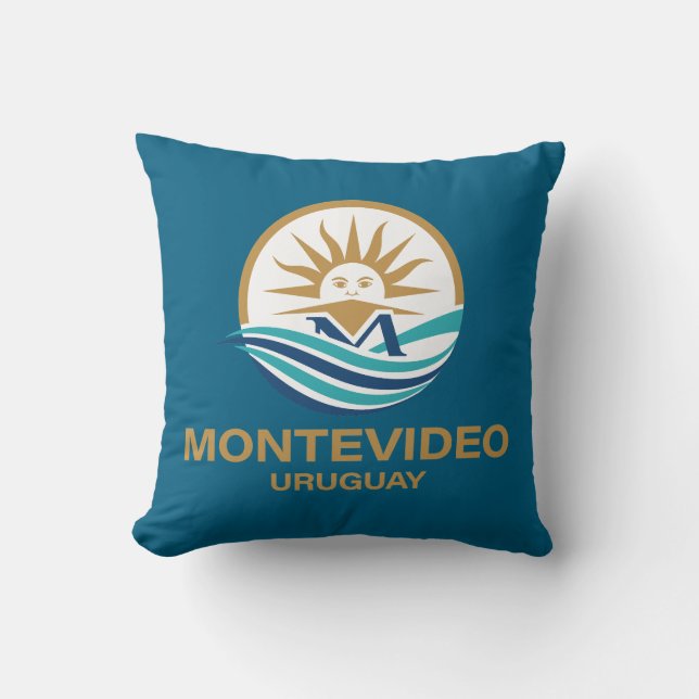 Montevideo Uruguay South America Throw Pillow (Front)