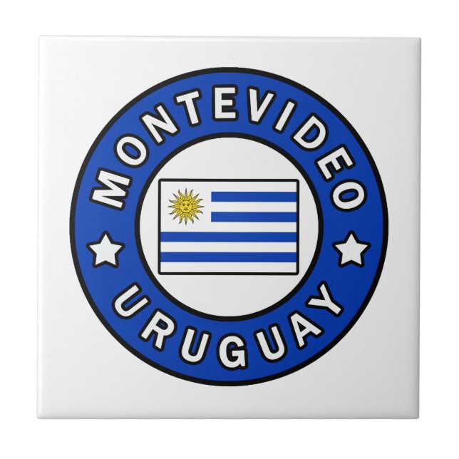 Montevideo Uruguay Tile (Front)
