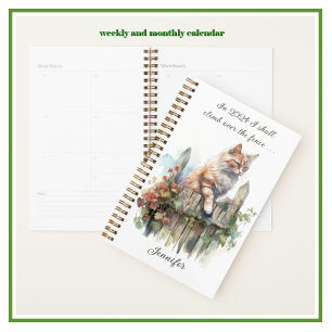 Montez au-dessus de la clôture Calendrier hebdomad