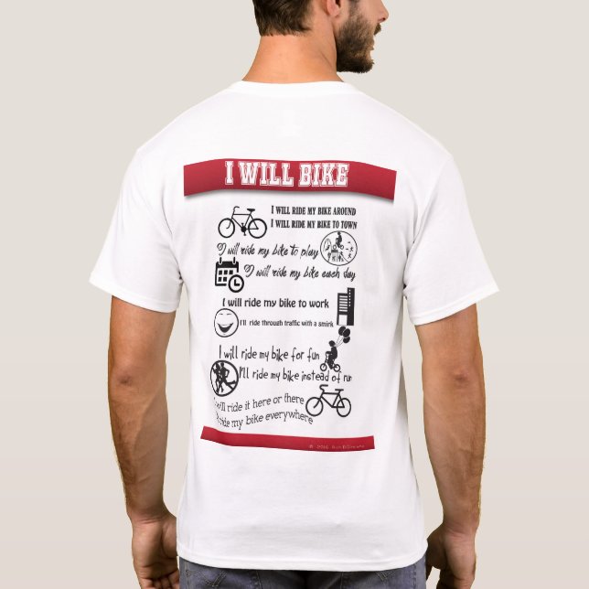 Montez votre T-shirt de vélo (Dos)
