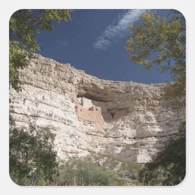 Montezuma Castle National Monument, Arizona 2 Square Sticker (Front)