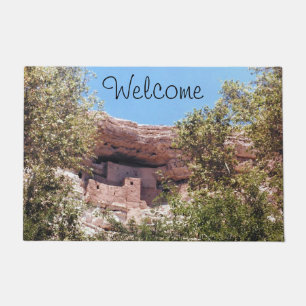 Montezuma Castle National Monument AZ Photo Design Doormat