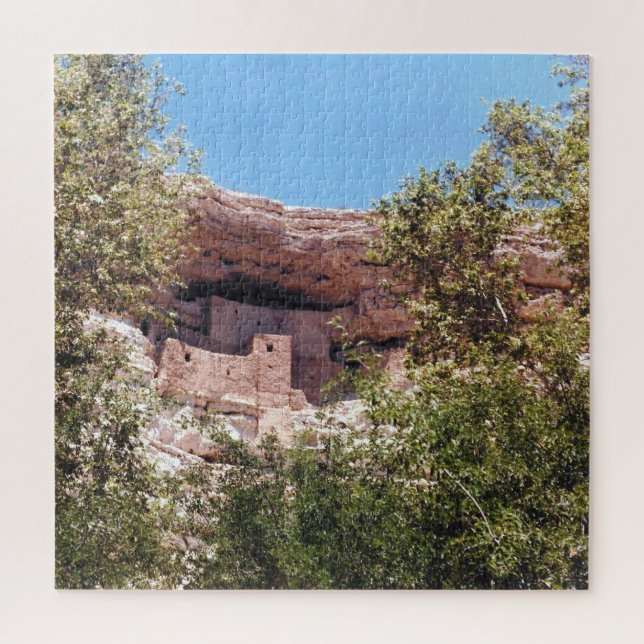 Montezuma Castle National Monument AZ Photo Design Jigsaw Puzzle (Vertical)