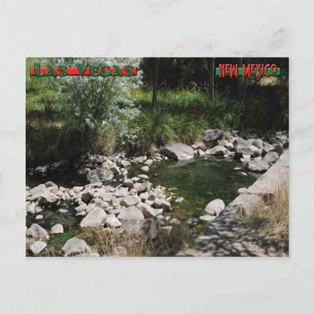 Montezuma Hot Springs Postcard (Front)