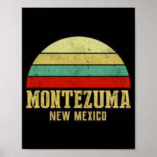 Montezuma New Mexico Vintage Retro Sunset Poster
