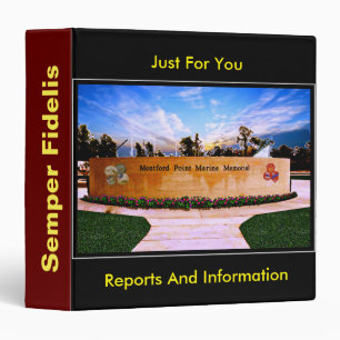 Montford Point Marines Memorial Binder