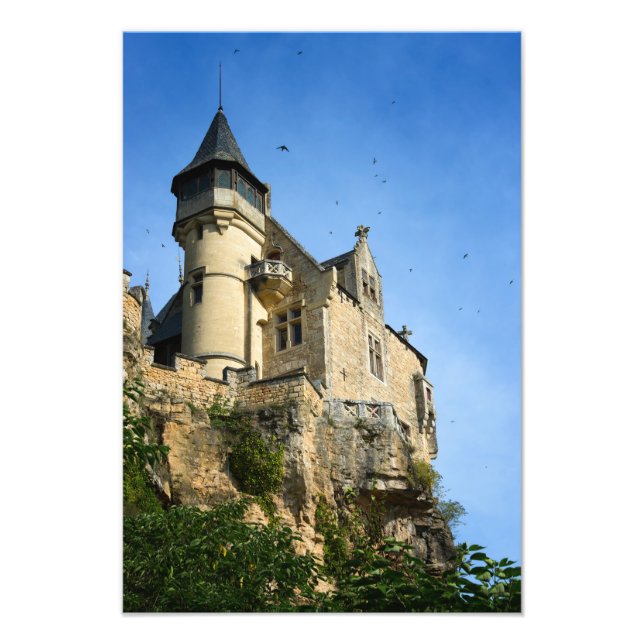 Montfort castle, Dordogne, France Photo Print (Front)