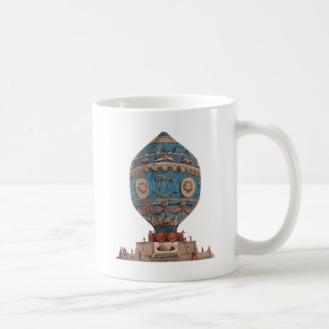 Montgolfier Aerostatique Hot Air Balloon Coffee Mug (Right)