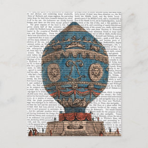 Montgolfier Aerostatique Hot Air Balloon Postcard