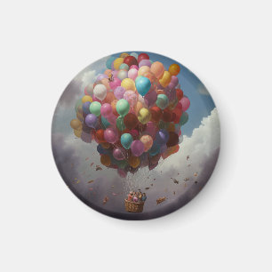 Montgolfière, aimant ballon, mignon
