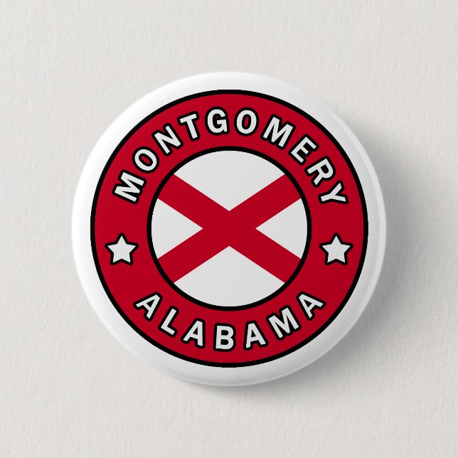 Montgomery Alabama 2 Inch Round Button (Front)