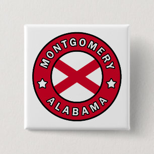 Montgomery Alabama 2 Inch Square Button