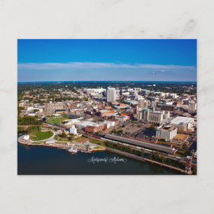Montgomery, Alabama aerial view, Postcard