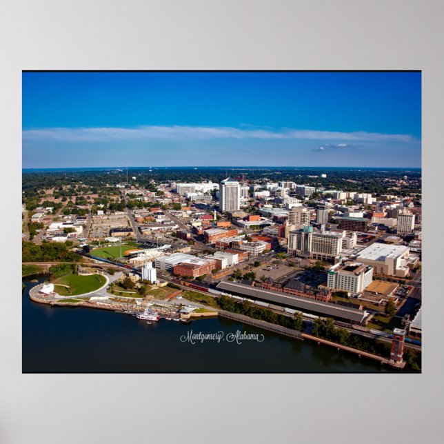 Montgomery, Alabama aerial view, Poster (Front)