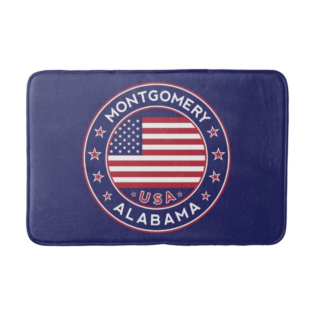 Montgomery, Alabama Bath Mat (Front)