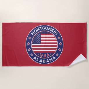 Montgomery, Alabama Beach Towel