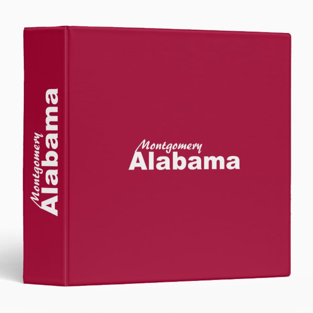 Montgomery, Alabama Binder (Front/Spine)